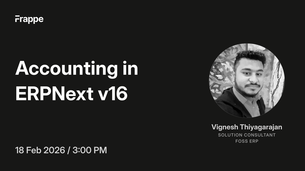 Accounting in ERPNext v16 | Frappe Events